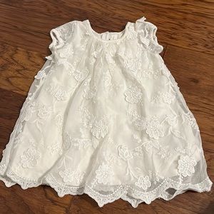 White Lace Dress 6-9M